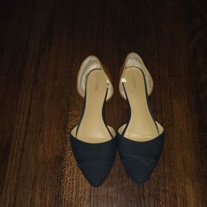 black and tan flats